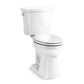 KOHLER K-32820-0 Kelston Continuousclean St Two-Piece Elongated Toilet, 1.28 Gpf In White