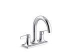 KOHLER K-28124-4N-BL Venza Centerset Bathroom Sink Faucet, 0.5 Gpm - Matte Black