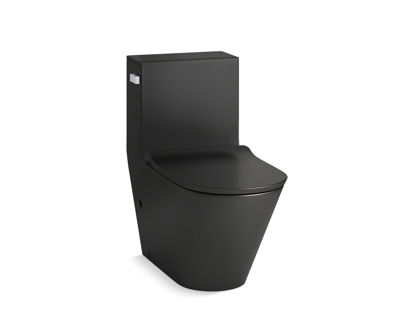 KOHLER K-22378-HB1 Brazn One-Piece Compact Elongated Toilet With Skirted Trapway, Dual-Flush In Honed Black