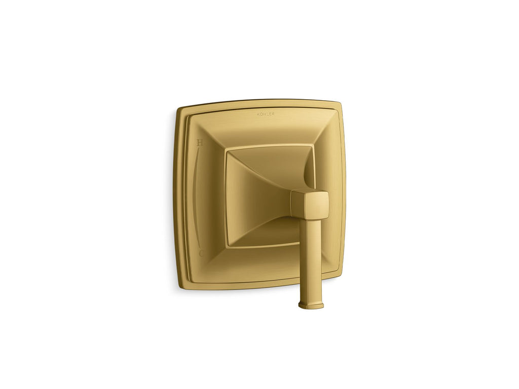 KOHLER K-TS23952-4-2MB Riff Rite-Temp Valve Trim - Vibrant Brushed Moderne Brass
