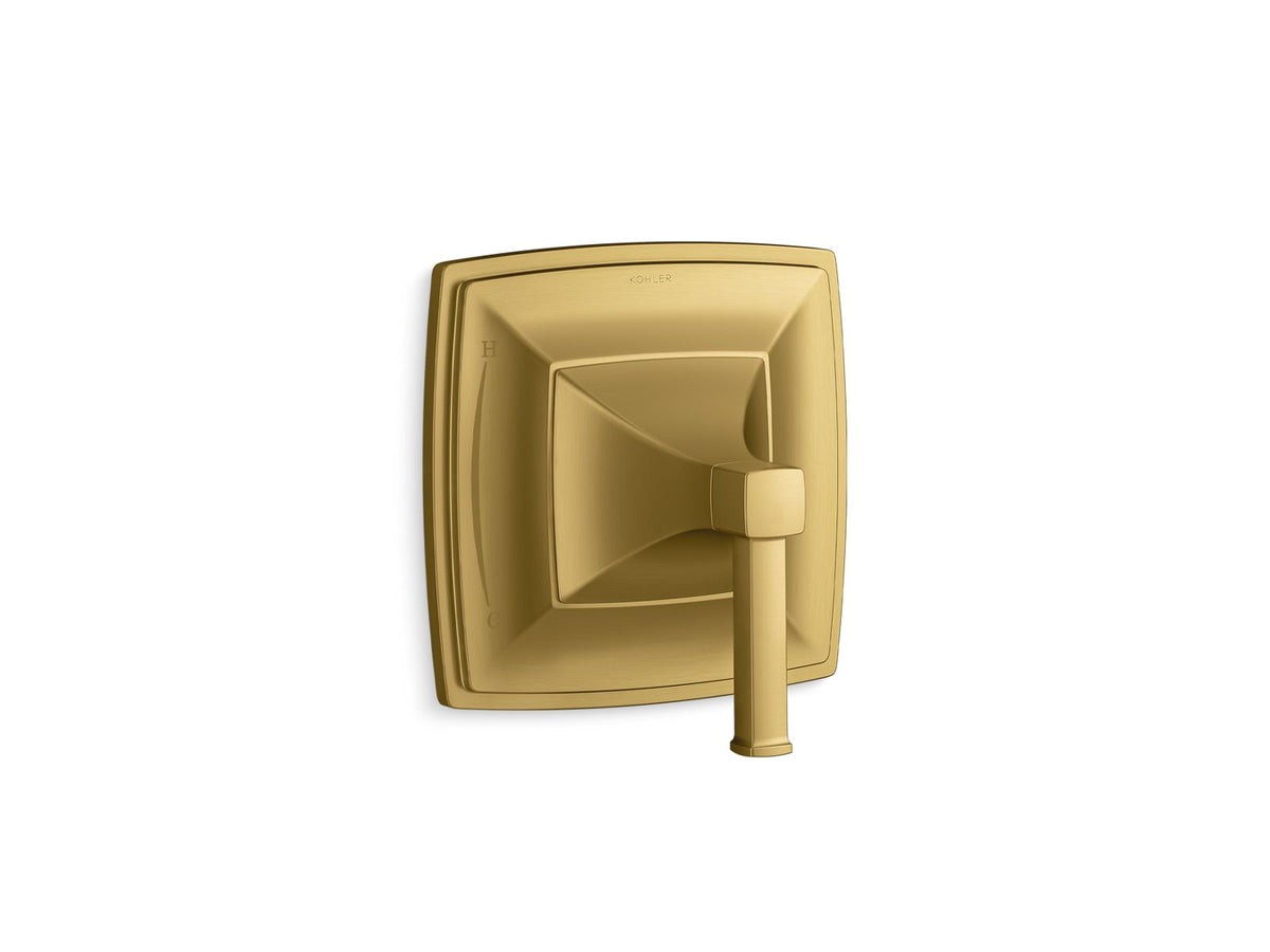 KOHLER K-TS23952-4-2MB Riff Rite-Temp Valve Trim - Vibrant Brushed Moderne Brass