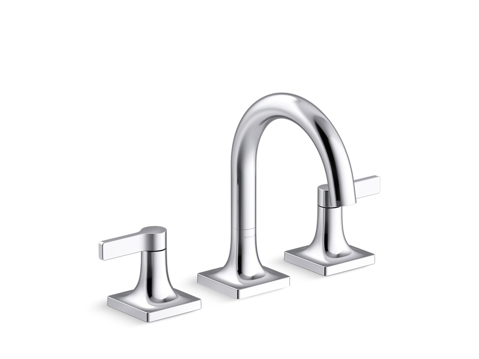 KOHLER K-28125-4-BL Venza Widespread Bathroom Sink Faucet, 1.2 Gpm - Matte Black
