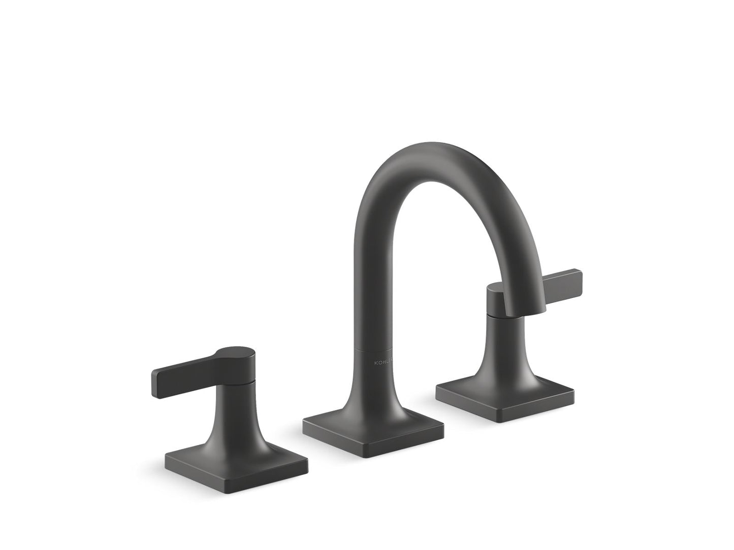 KOHLER K-28125-4-BL Venza Widespread Bathroom Sink Faucet, 1.2 Gpm In Matte Black