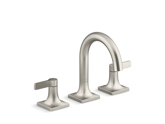 KOHLER K-28125-4-BN Venza Widespread Bathroom Sink Faucet, 1.2 Gpm In Vibrant Brushed Nickel