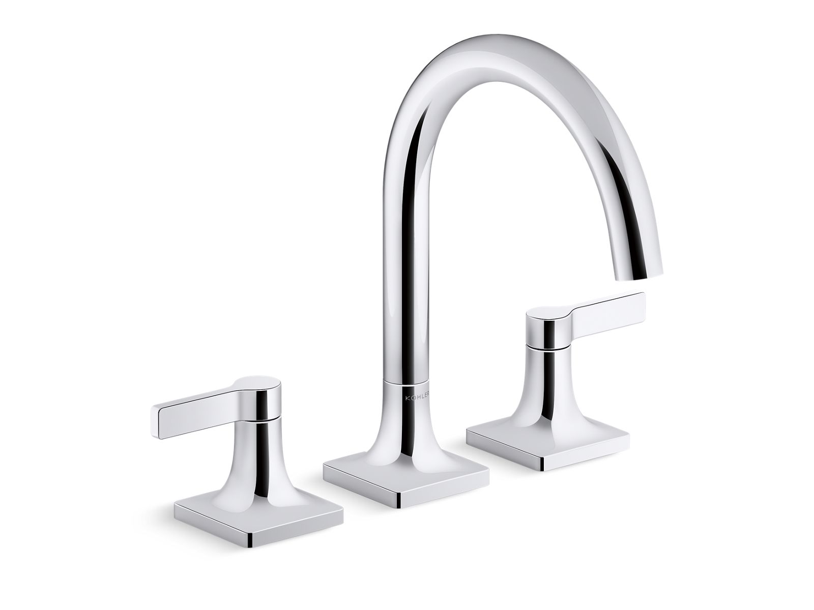KOHLER K-T28131-4-BL Venza Deck-Mount Bath Faucet Trim - Matte Black