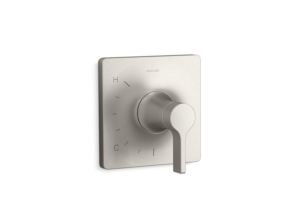 KOHLER K-TS28129-4-BN Venza Rite-Temp Valve Trim - Vibrant Brushed Nickel