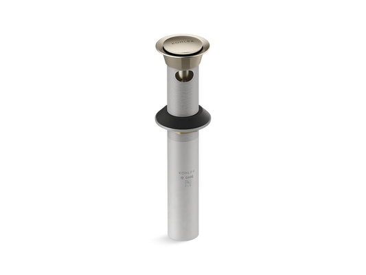 KOHLER K-25322-BV Clicker Drain With Overflow In Vibrant Brushed Bronze