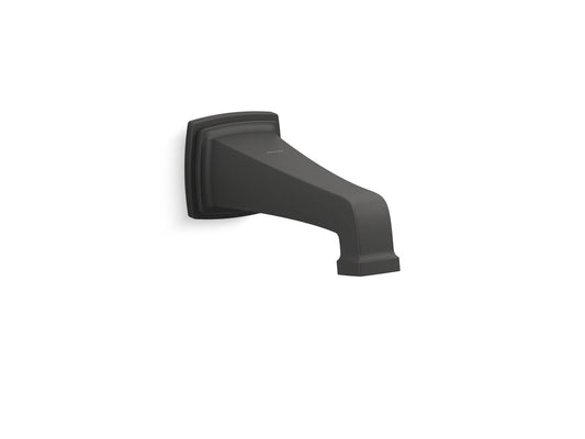 KOHLER K-27407-BL Riff Wall-Mount Bath Spout In Matte Black