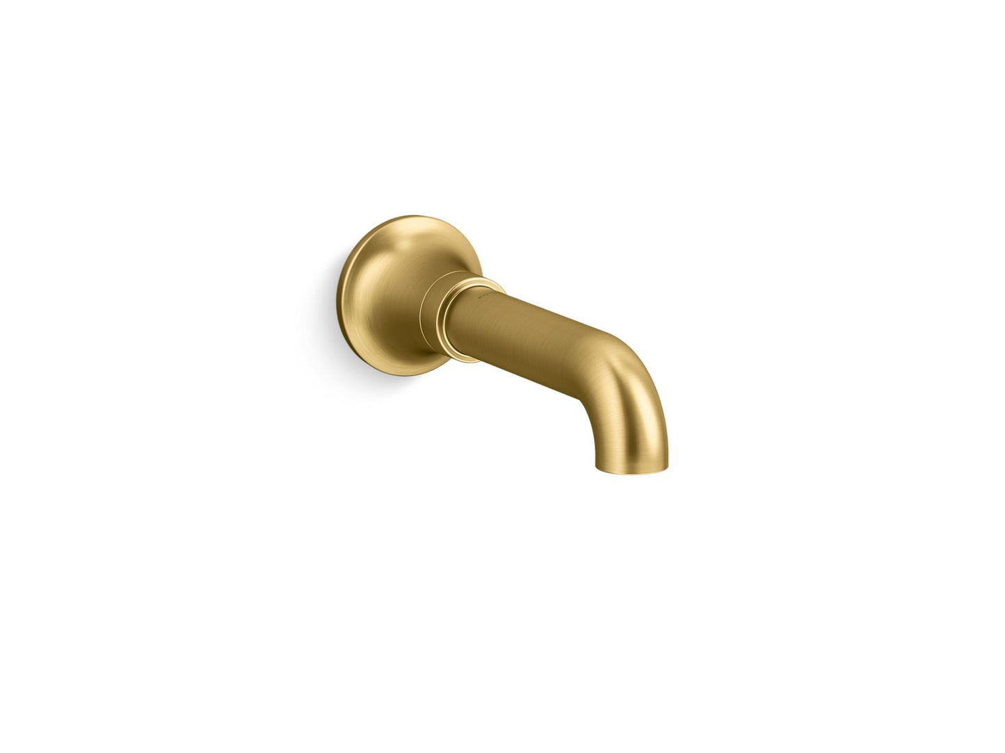 KOHLER K-27423-2MB Tone Wall-Mount Bath Spout In Vibrant Brushed Moderne Brass