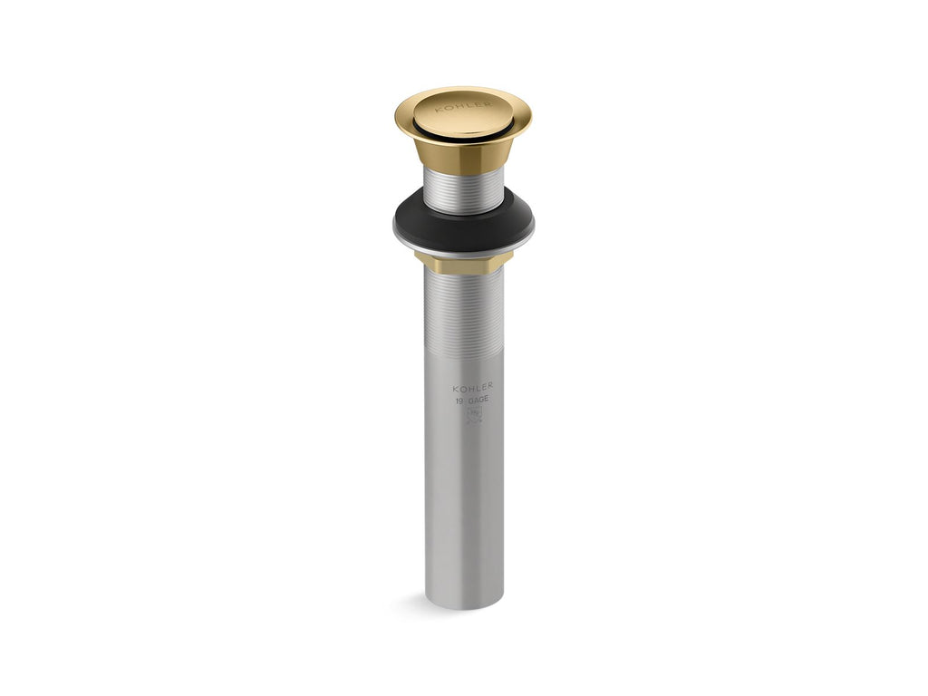 KOHLER K-33151-2MB Clicker Drain Without Overflow - Vibrant Brushed Moderne Brass