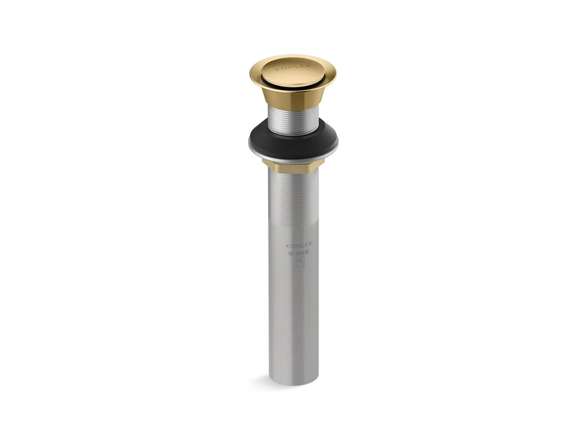 KOHLER K-33151-2MB Clicker Drain Without Overflow - Vibrant Brushed Moderne Brass