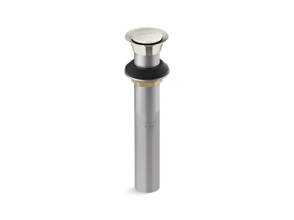 KOHLER K-33151-SN Clicker Drain Without Overflow - Vibrant Polished Nickel