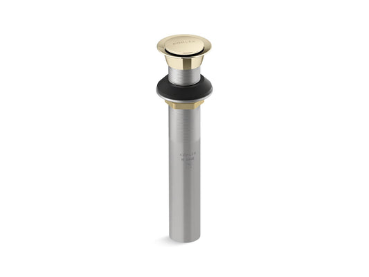 KOHLER K-33151-AF Clicker Drain Without Overflow In Vibrant French Gold