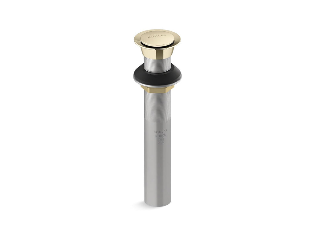 KOHLER K-33151-AF Clicker Drain Without Overflow - Vibrant French Gold