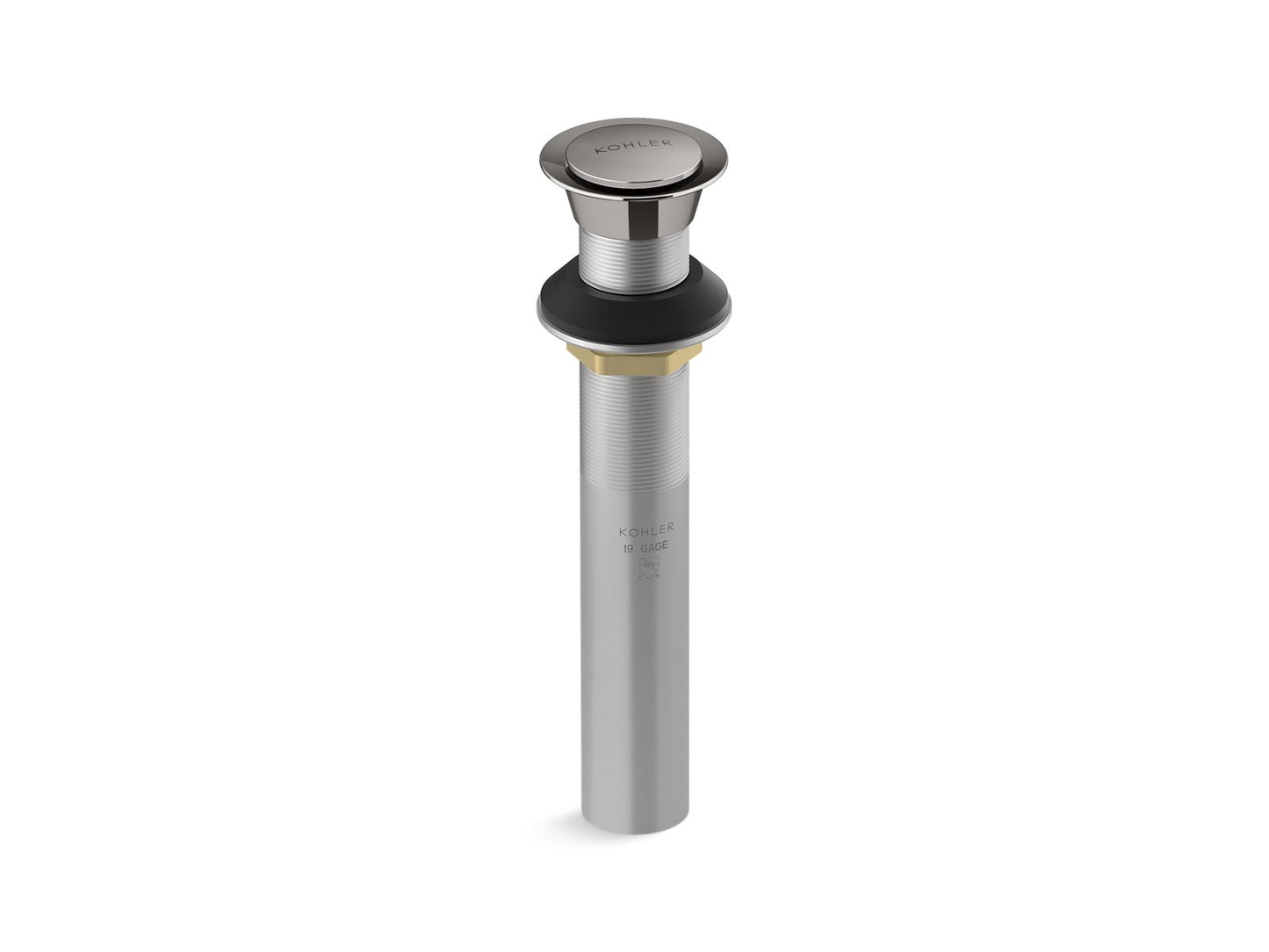 KOHLER K-33151-TT Clicker Drain Without Overflow In Vibrant Titanium