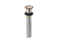 KOHLER K-33151-RGD Clicker Drain Without Overflow In Vibrant Rose Gold