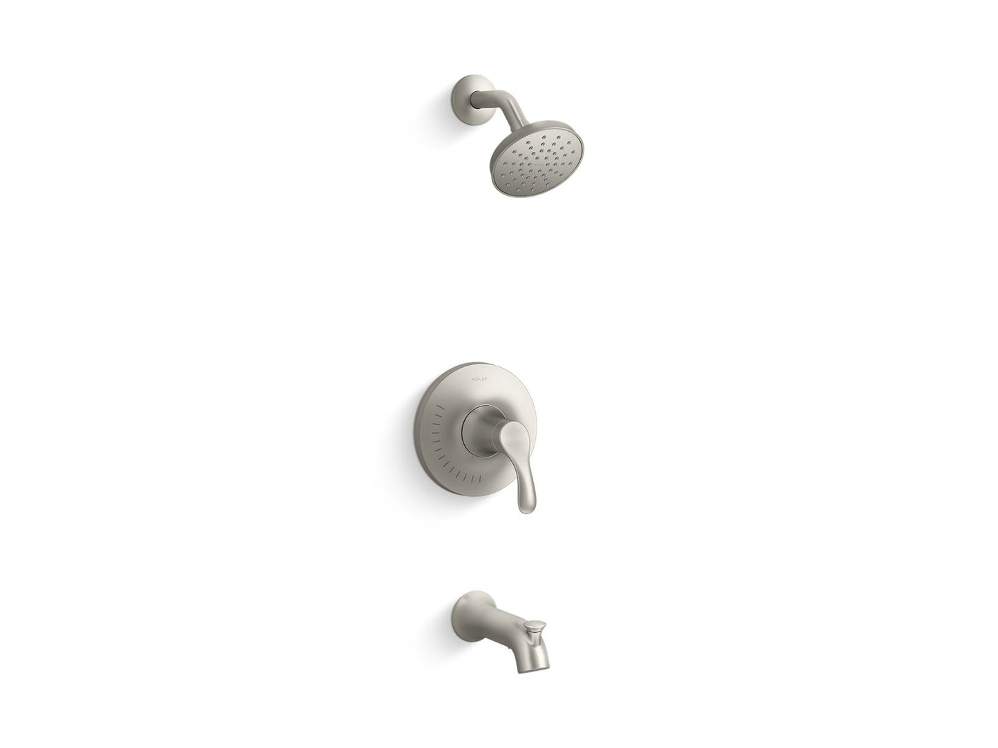 KOHLER K-TS27391-4G-BN Simplice Rite-Temp Bath And Shower Trim Kit, 1.75 Gpm In Vibrant Brushed Nickel