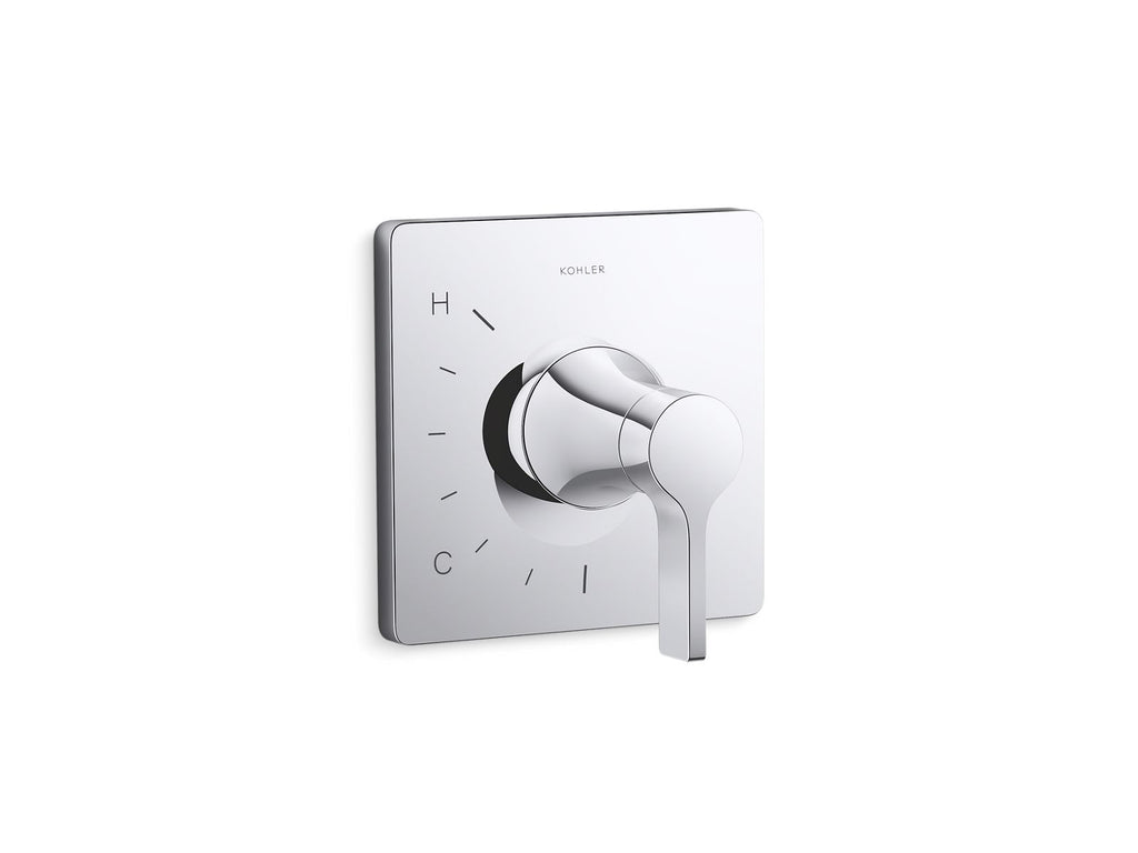 KOHLER K-TS28129-4-CP Venza Rite-Temp Valve Trim - Polished Chrome