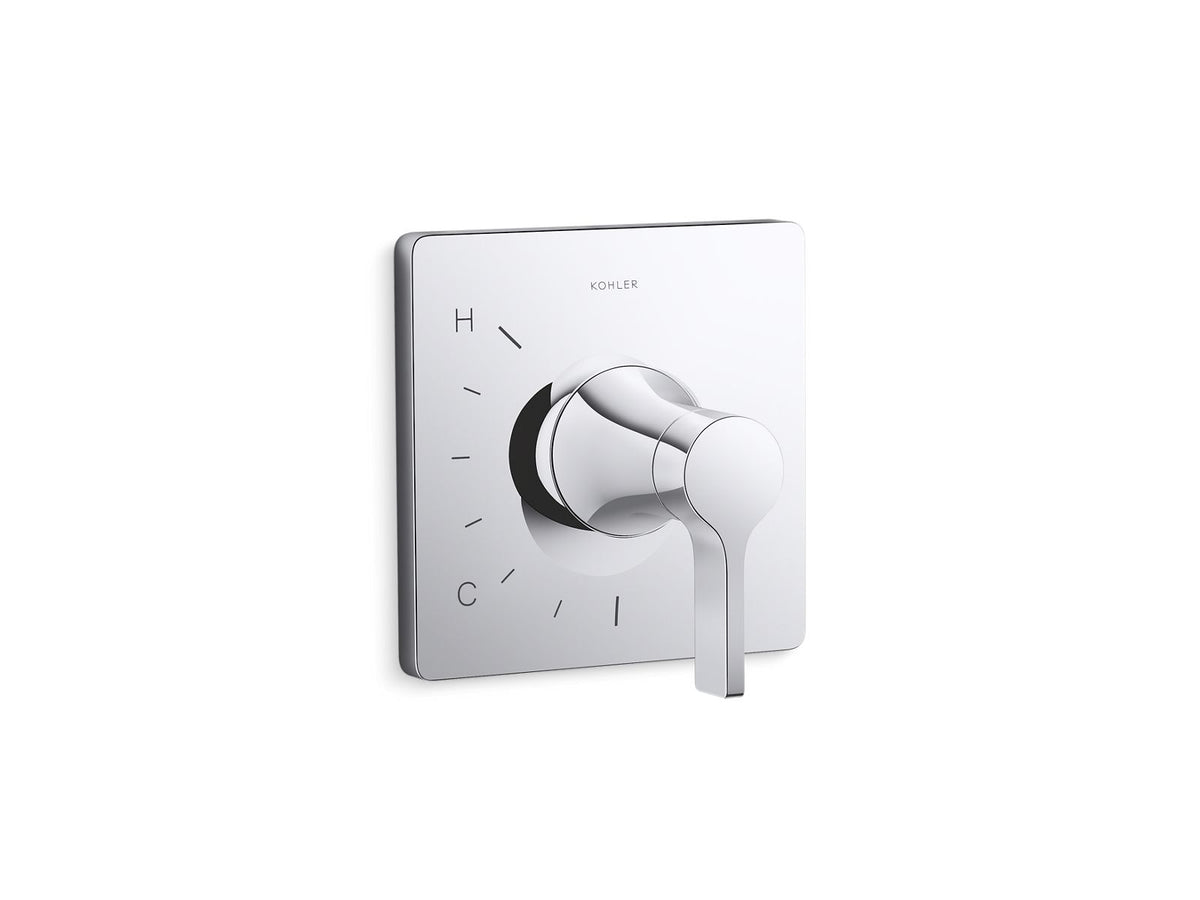 KOHLER K-TS28129-4-CP Venza Rite-Temp Valve Trim - Polished Chrome