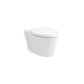 KOHLER K-31539-0 Veil Wall-Hung Compact Elongated Toilet, Dual-Flush In White