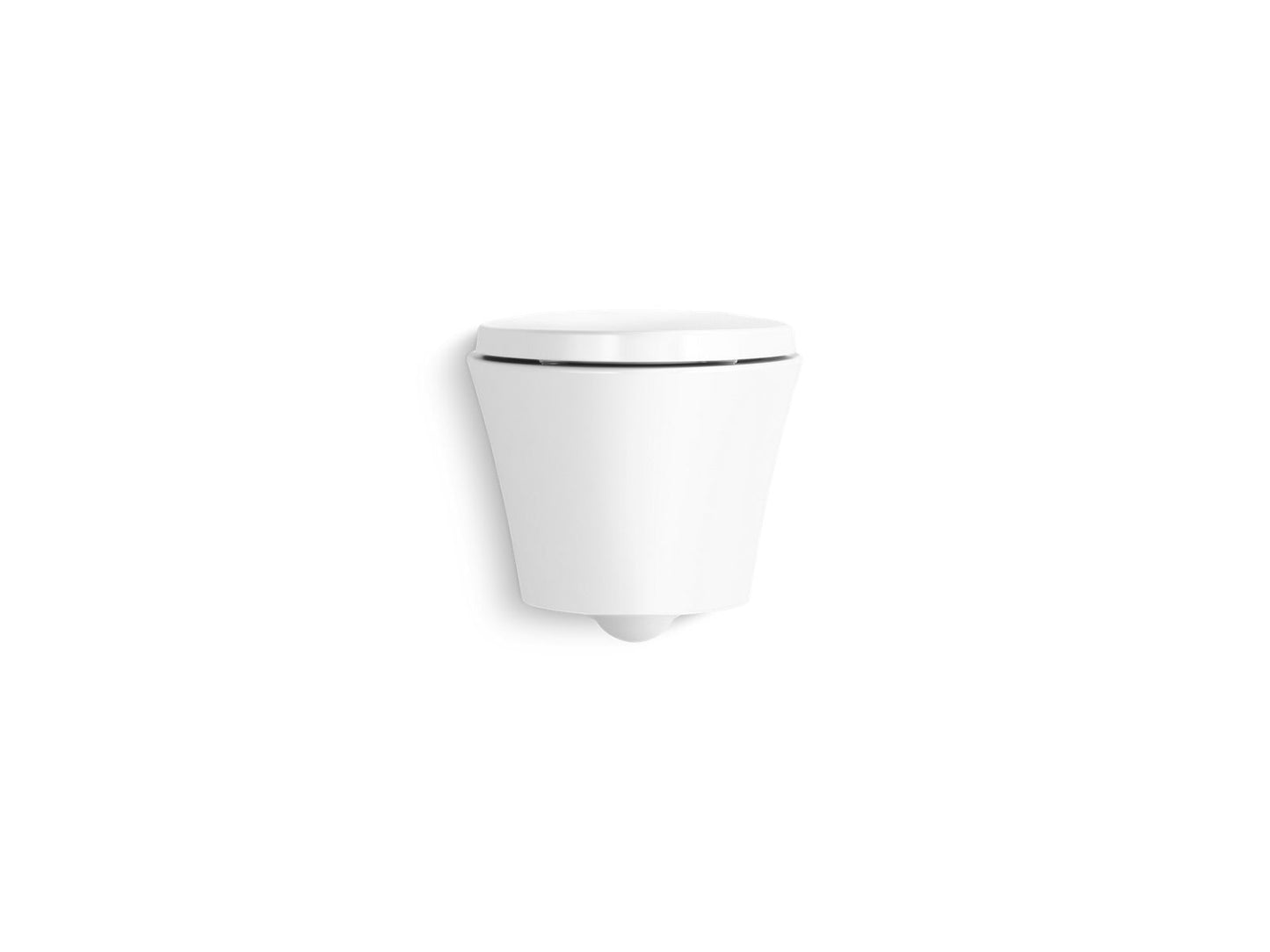 KOHLER K-31539-0 Veil Wall-Hung Compact Elongated Toilet, Dual-Flush In White