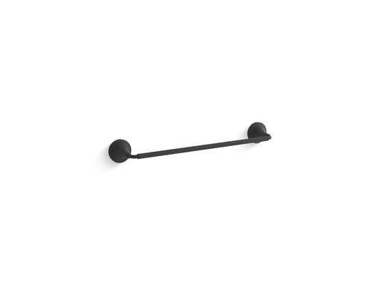 KOHLER K-27425-BL Tone 18" Towel Bar In Matte Black