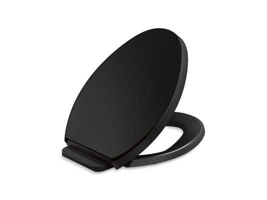 KOHLER K-4748-RL-7 Saile Readylatch Quiet-Close Elongated Toilet Seat In Black Black