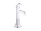 KOHLER K-26430-4-CP Riff Tall Single-Handle Bathroom Sink Faucet, 1.2 Gpm - Polished Chrome
