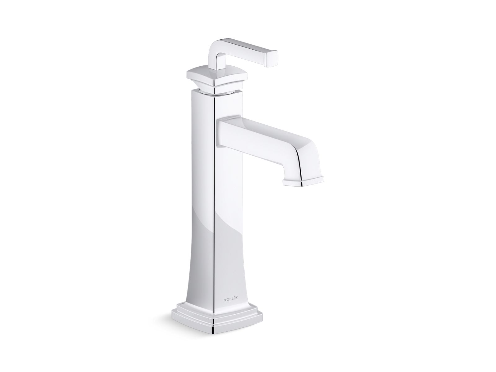 KOHLER K-26430-4-CP Riff Tall Single-Handle Bathroom Sink Faucet, 1.2 Gpm - Polished Chrome