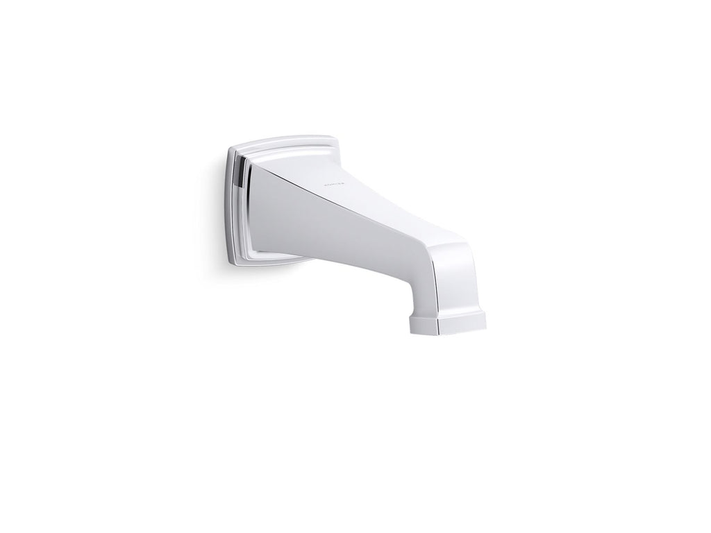 KOHLER K-27407-BL Riff Wall-Mount Bath Spout - Matte Black