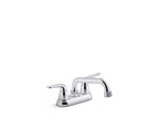 KOHLER K-30619-CP Jolt Two-Handle Laundry And Utility Sink Faucet With 3/4" Threaded Ght Spout - Polished Chrome