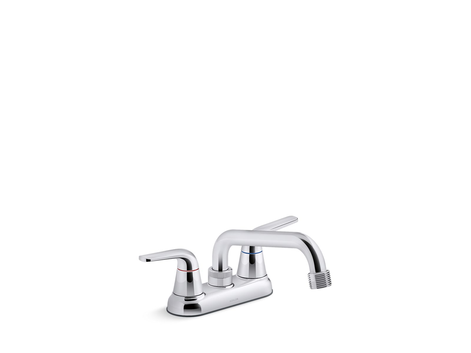 KOHLER K-30619-CP Jolt Two-Handle Laundry And Utility Sink Faucet With 3/4" Threaded Ght Spout - Polished Chrome