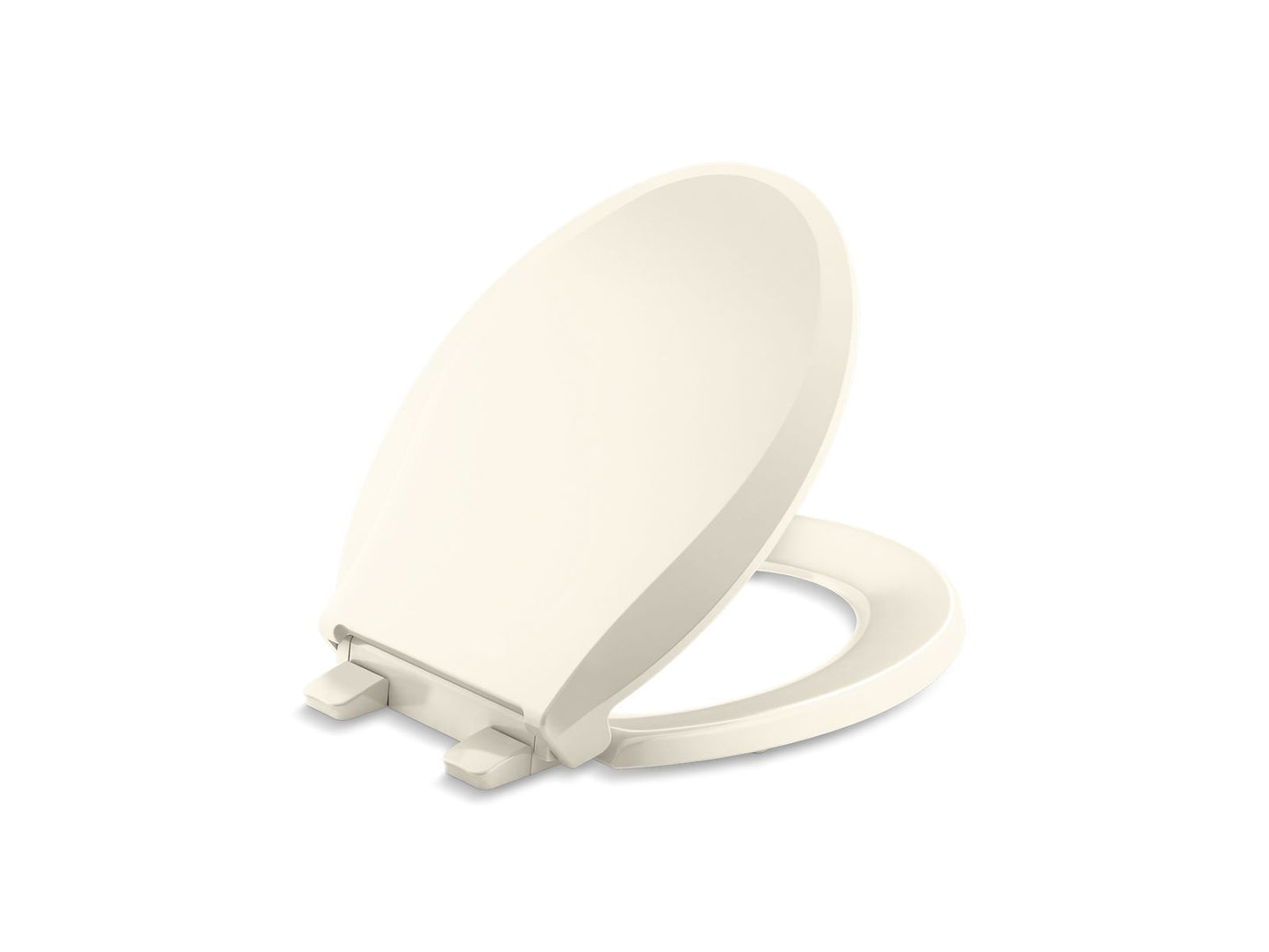 KOHLER K-4639-RL-47 Cachet Readylatch Quiet-Close Round-Front Toilet Seat In Almond