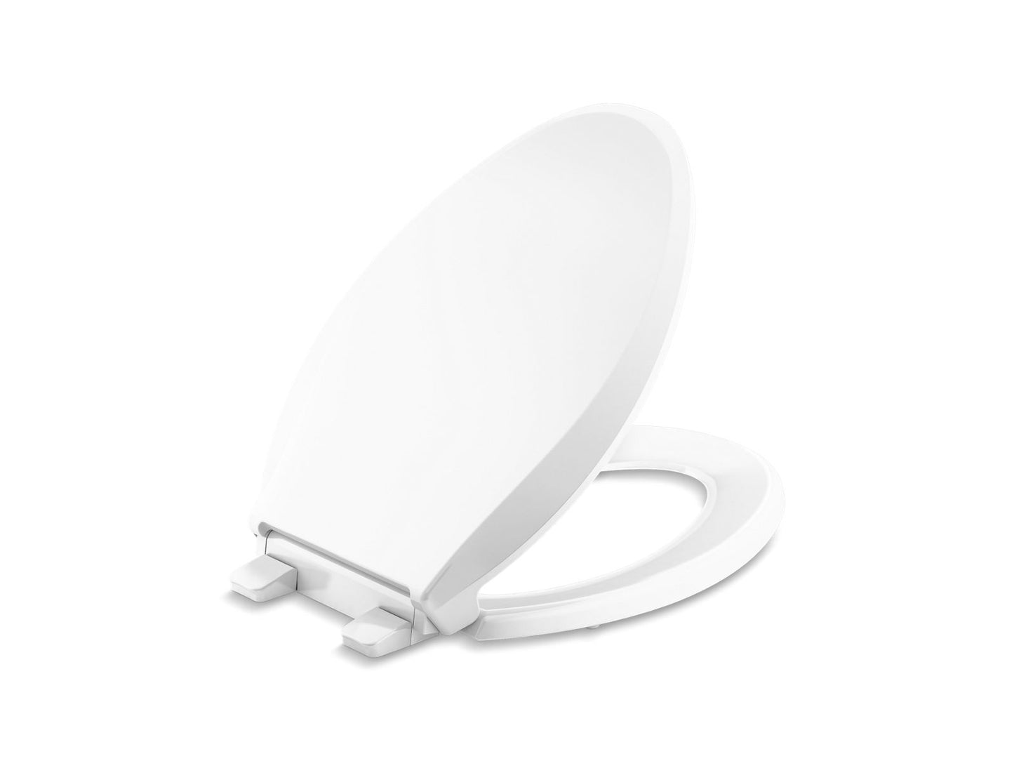 KOHLER K-4636-RL-0 Cachet Readylatch Quiet-Close Elongated Toilet Seat In White