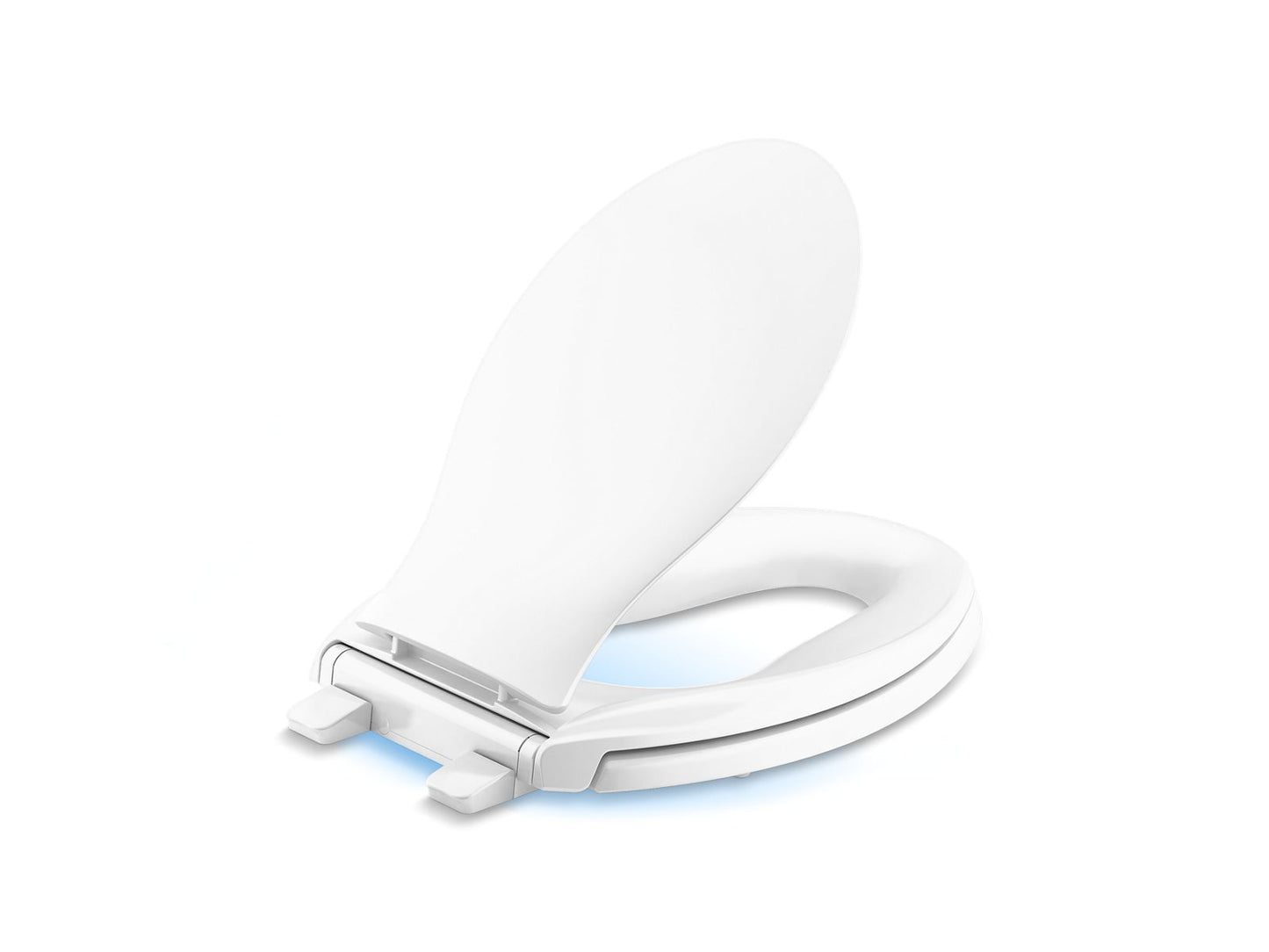 KOHLER K-2599-RL-0 Transitions Nightlight Readylatch Quiet-Close Elongated Toilet Seat In White