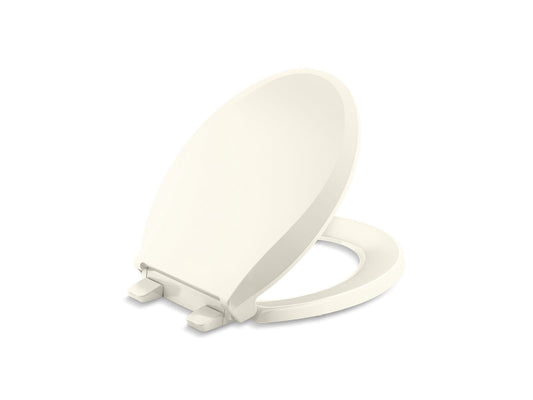 KOHLER K-4639-RL-96 Cachet Readylatch Quiet-Close Round-Front Toilet Seat In Biscuit