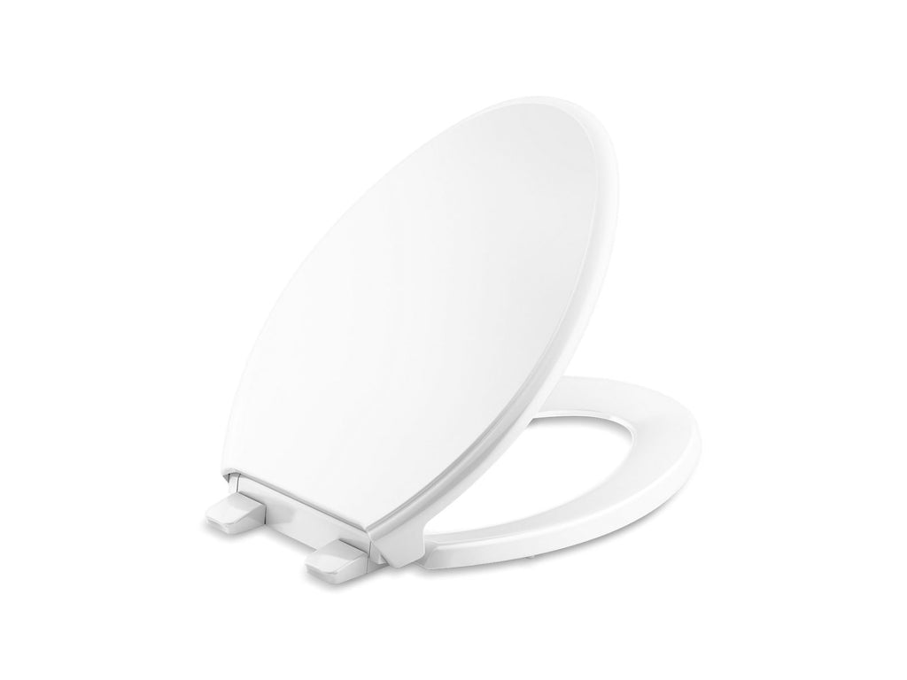 KOHLER K-4733-RL-7 Glenbury Readylatch Quiet-Close Elongated Toilet Seat - Black Black