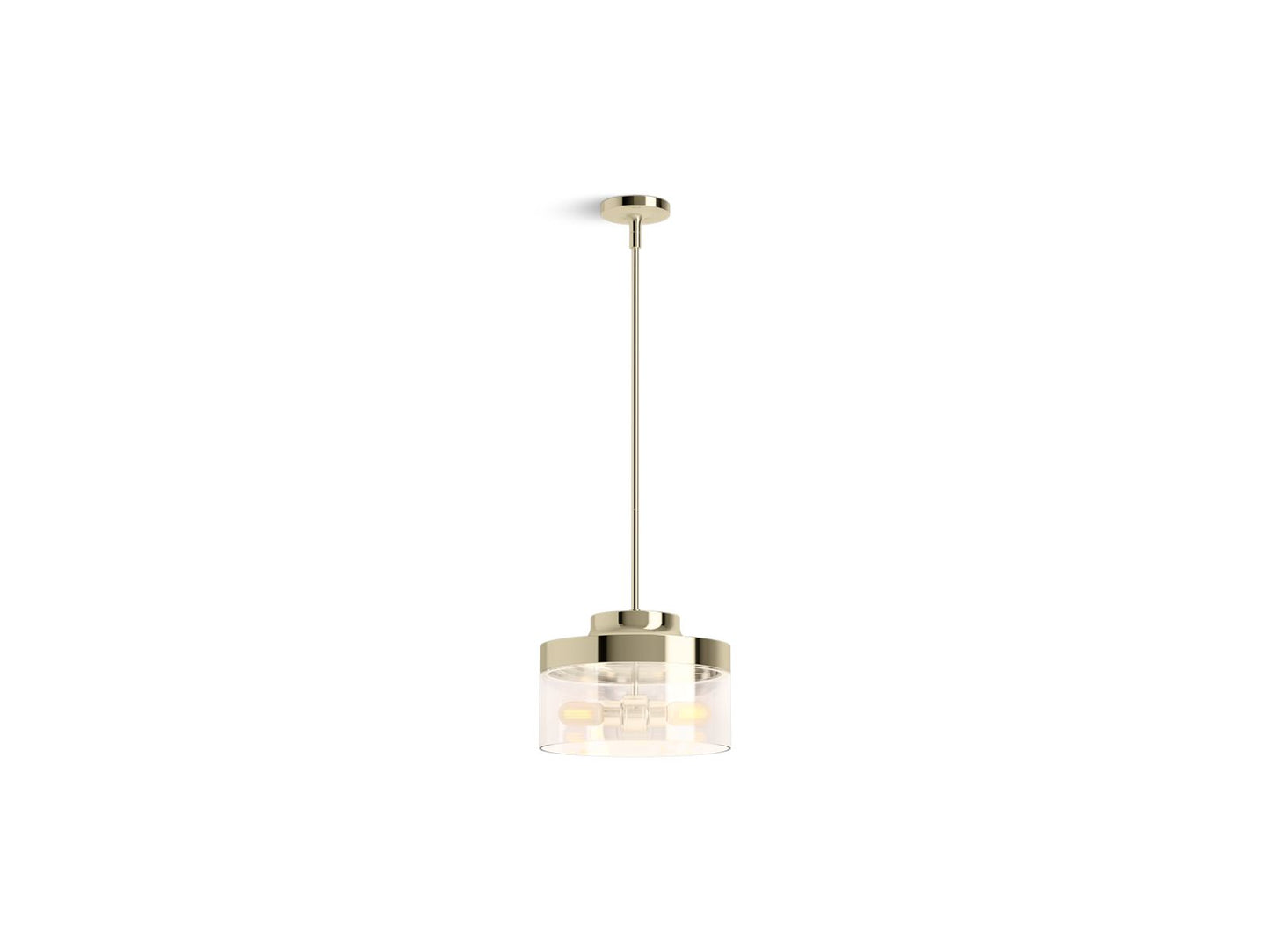 KOHLER K-27265-PE02-AFL Purist 12-1/2" Pendant In French Gold