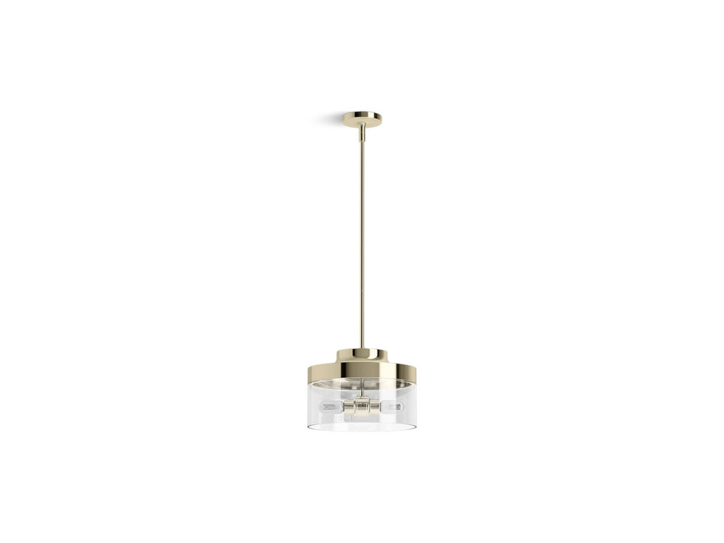 KOHLER K-27265-PE02-AFL Purist 12-1/2" Pendant - French Gold