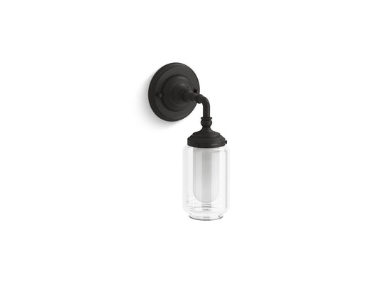 KOHLER K-72584-BLL Artifacts One-Light Sconce In Matte Black