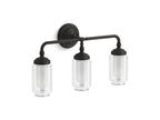 KOHLER K-32806-SC03-BLL Artifacts Three-Light Sconce - Matte Black