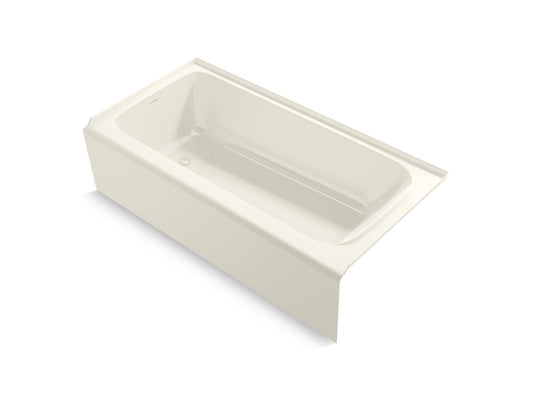 Kohler K-25834-LA-96 Avec 72 In. X 36 In. Alcove Bath, Left Drain In Biscuit