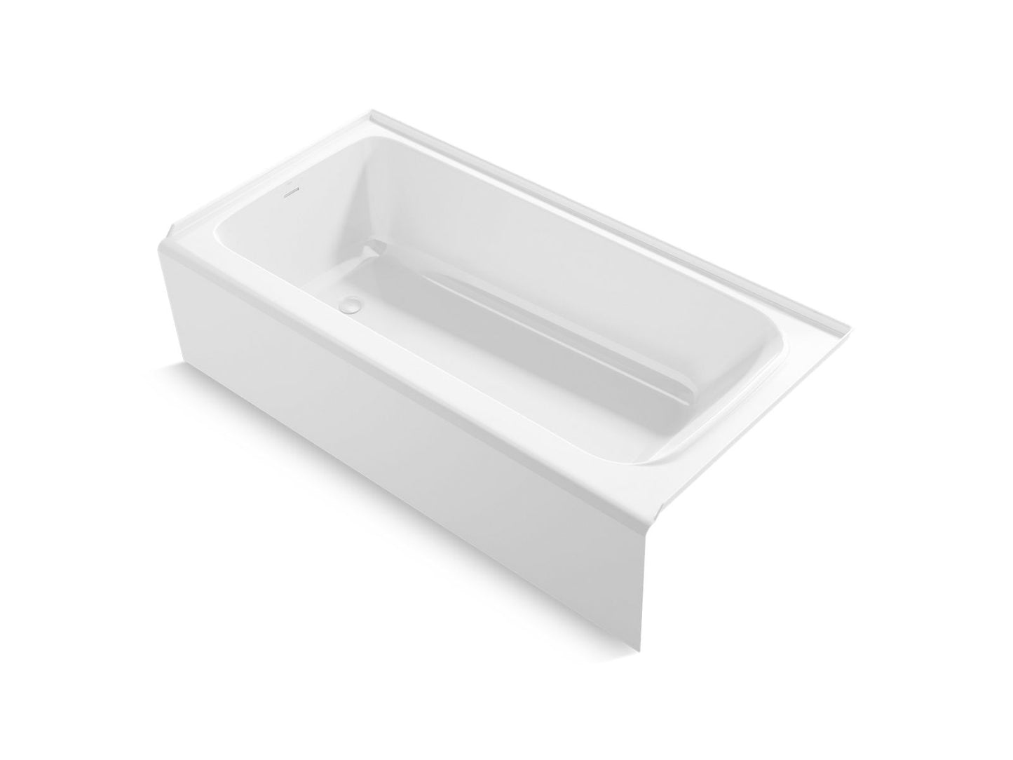 Kohler K-25834-LA-0 Avec 72 In. X 36 In. Alcove Bath, Left Drain In White