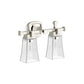 KOHLER K-31756-SC02-SNL Riff Two-Light Sconce In Polished Nickel