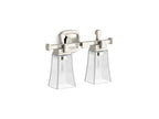 KOHLER K-31756-SC02-SNL Riff Two-Light Sconce - Polished Nickel