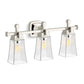 KOHLER K-31757-SC03-SNL Riff Three-Light Sconce In Polished Nickel