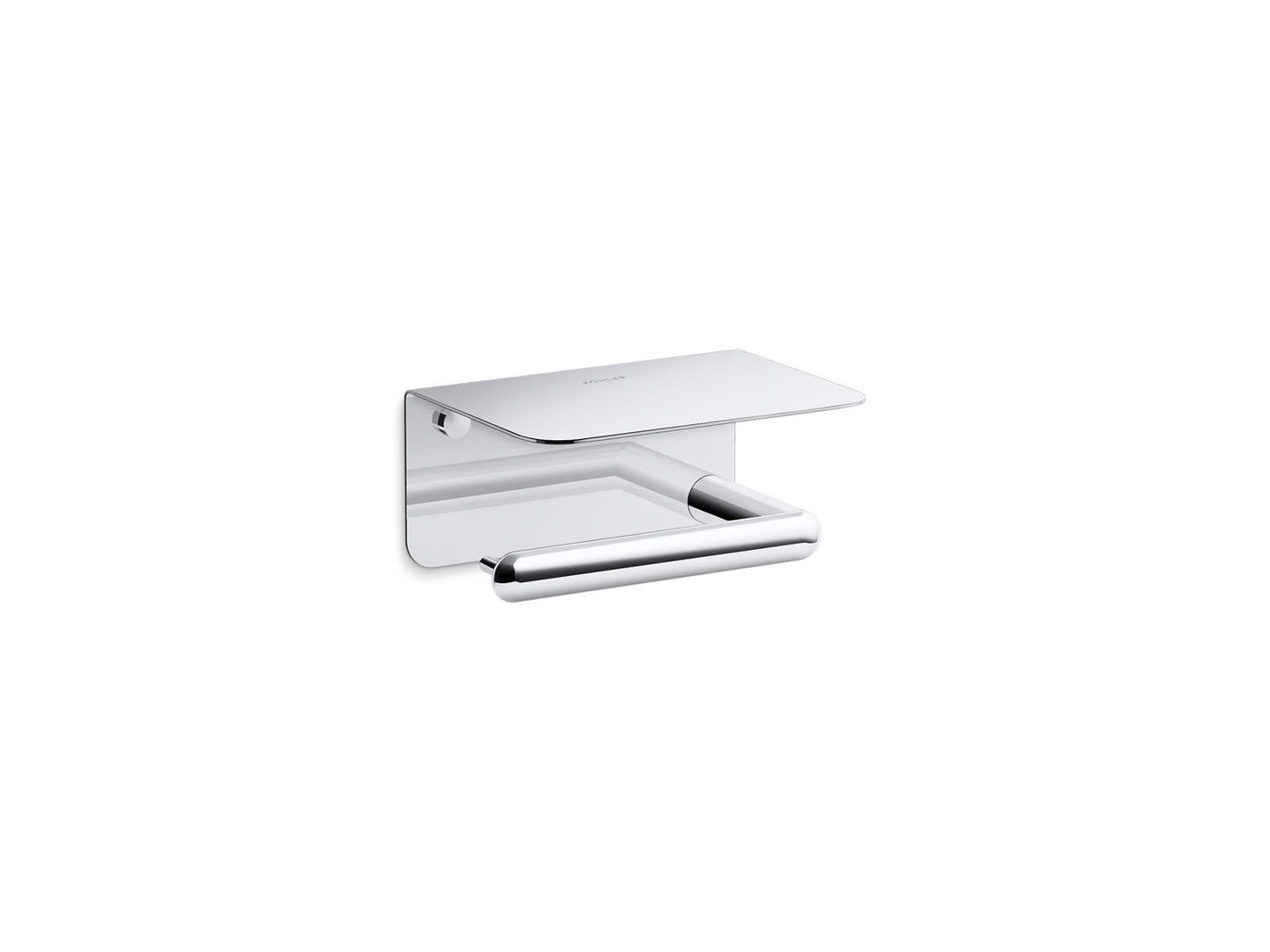 KOHLER K-29221-CP Kumin Covered Horizontal Toilet Paper Holder In Polished Chrome