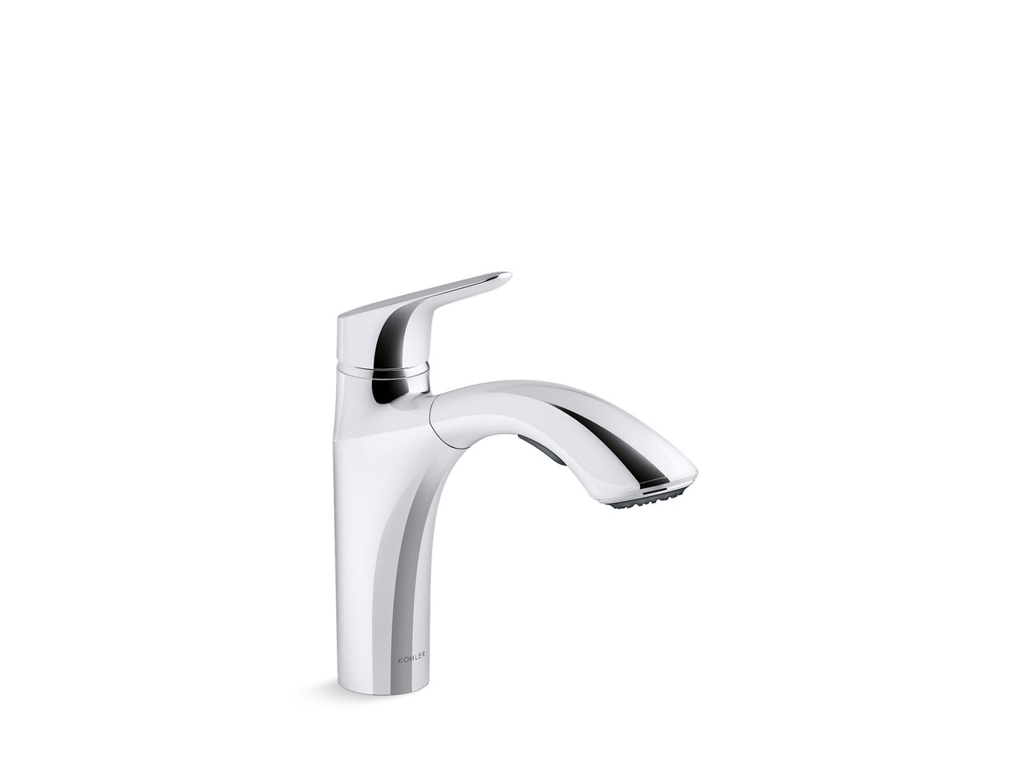 KOHLER K-30468-CP Rival Pull-Out Kitchen Sink Faucet With Two-Function Sprayhead In Polished Chrome