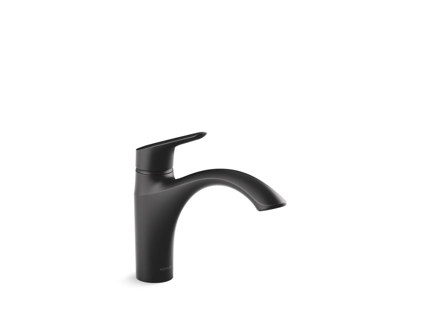 KOHLER K-30470-BL Rival Single-Handle Kitchen Sink Faucet In Matte Black