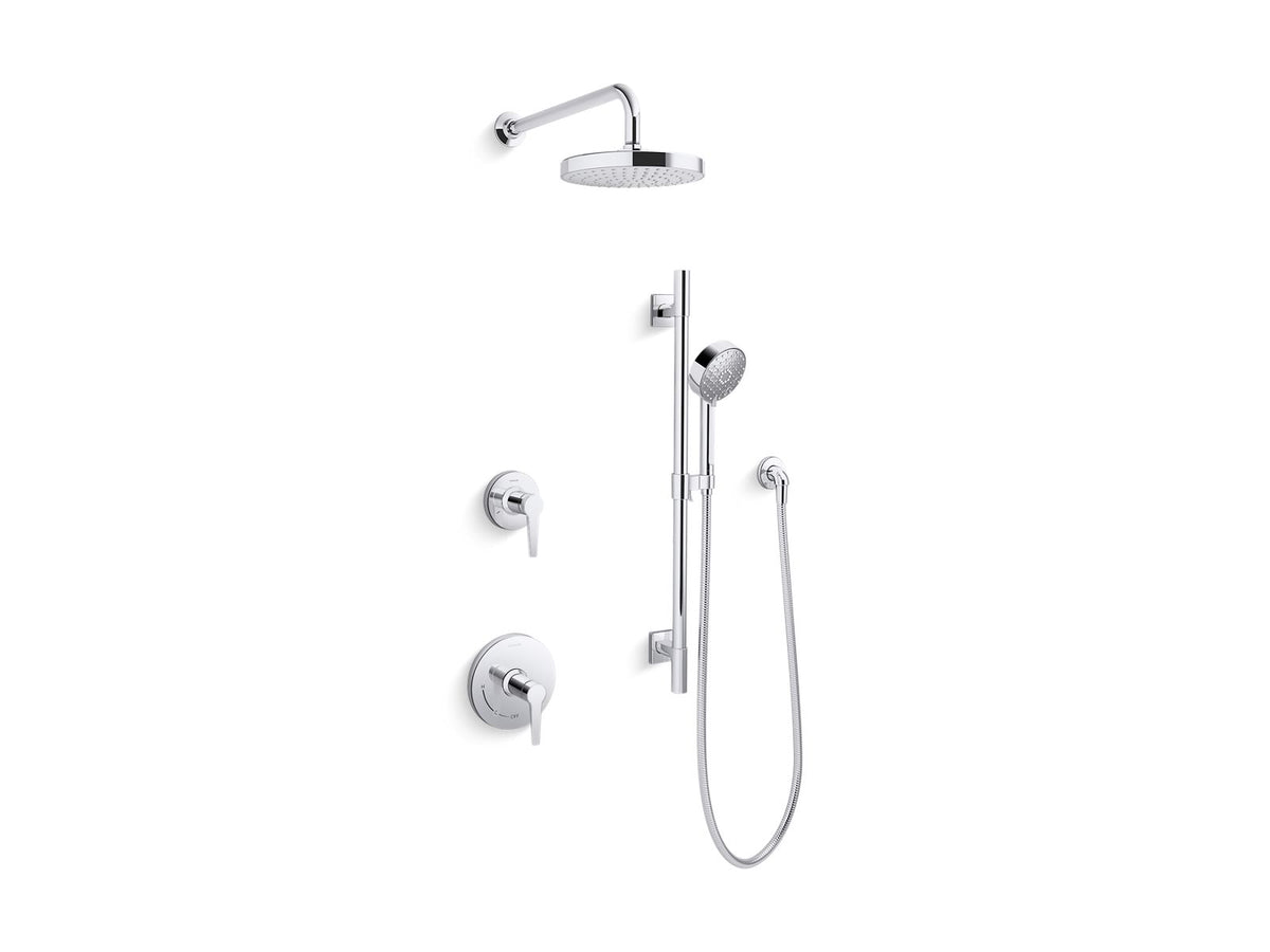KOHLER K-26914-Y-CP Awaken Showering Kit, 2.5 Gpm - Polished Chrome